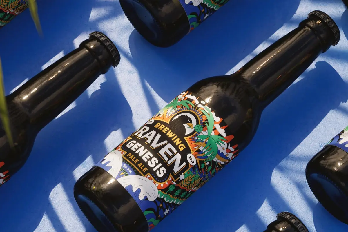 啤酒玻璃瓶包装设计