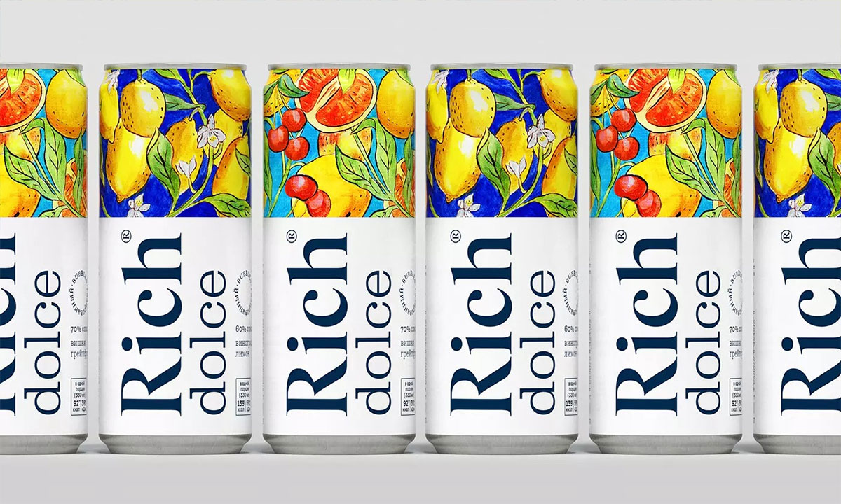 创意包装设计、Rich Dolce果汁