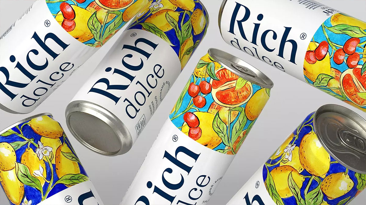 高端饮品视觉设计、Rich Dolce包装