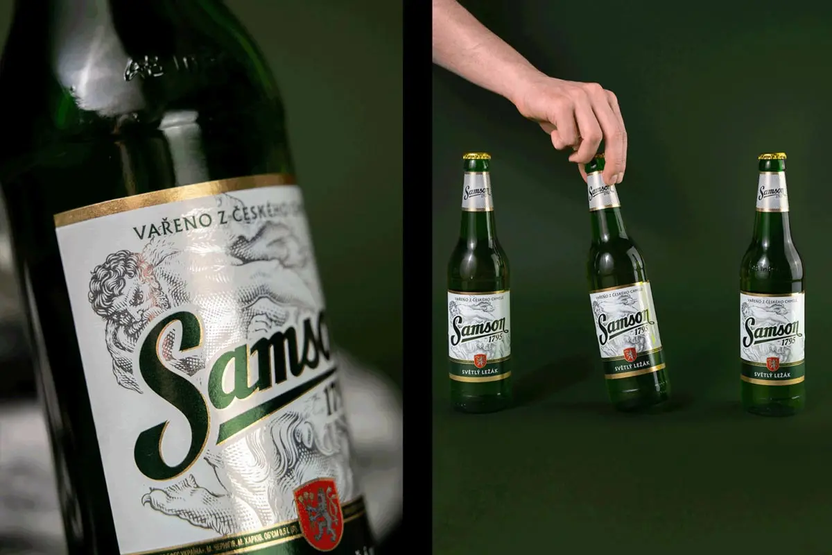 捷克Samson啤酒-萨姆森传说插画设计