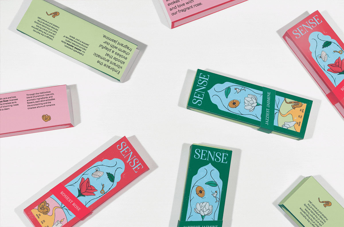 SENSE香熏包装盒设计、SENE包装设计