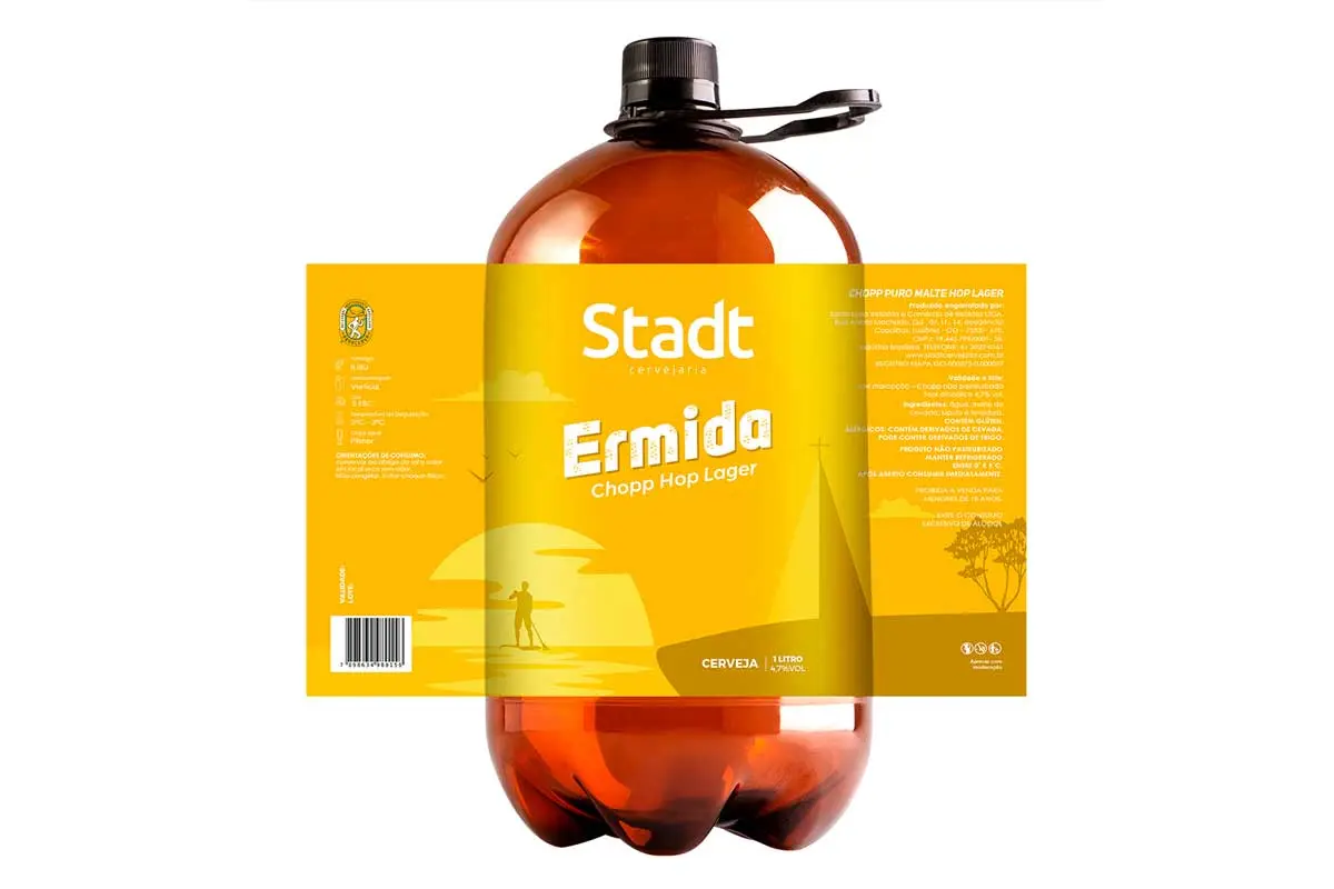 德国STADT啤酒-城市插画设计