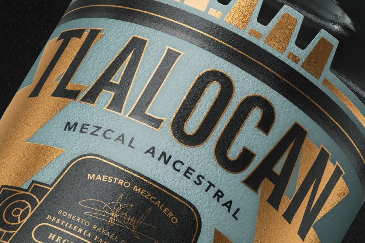 墨西哥TLALOCAN龙舌兰酒-阿兹特克神话插画设计