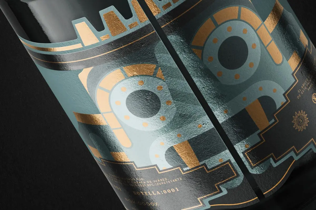 墨西哥TLALOCAN龙舌兰酒-阿兹特克神话插画设计