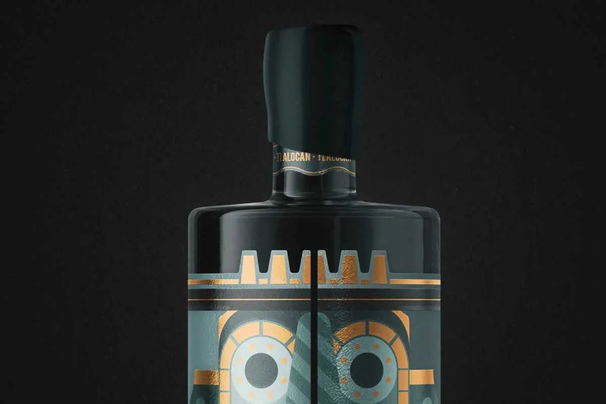 墨西哥TLALOCAN龙舌兰酒-阿兹特克神话插画设计