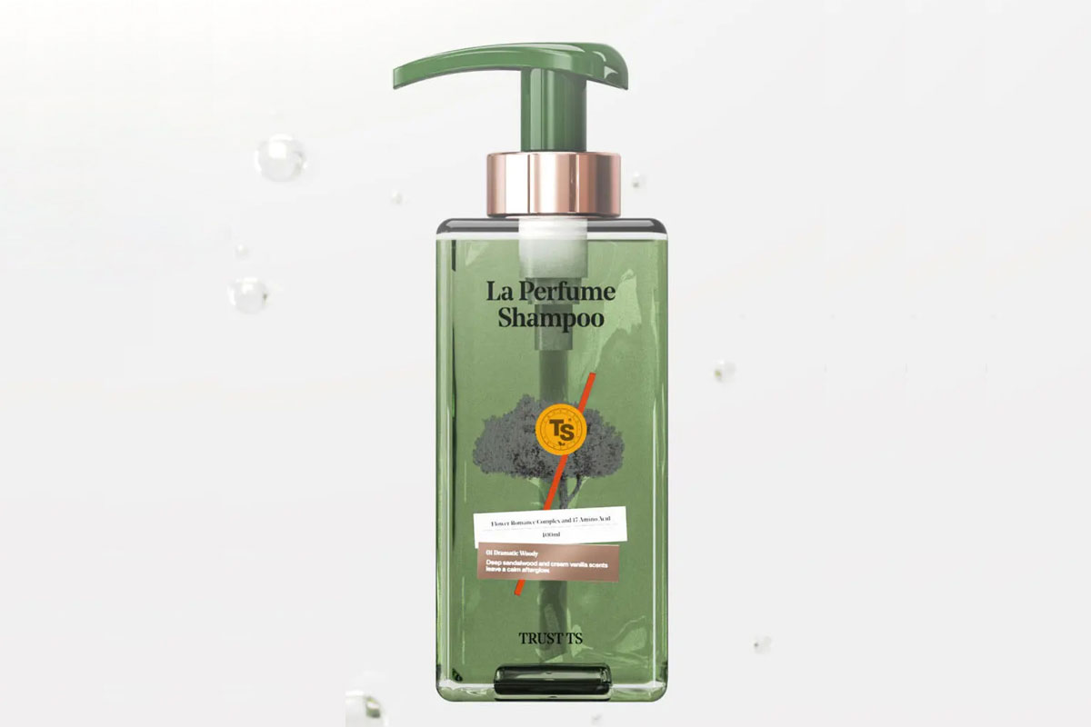 TS SHAMPOO、抗脱发洗发水包装、洗发水包装定制