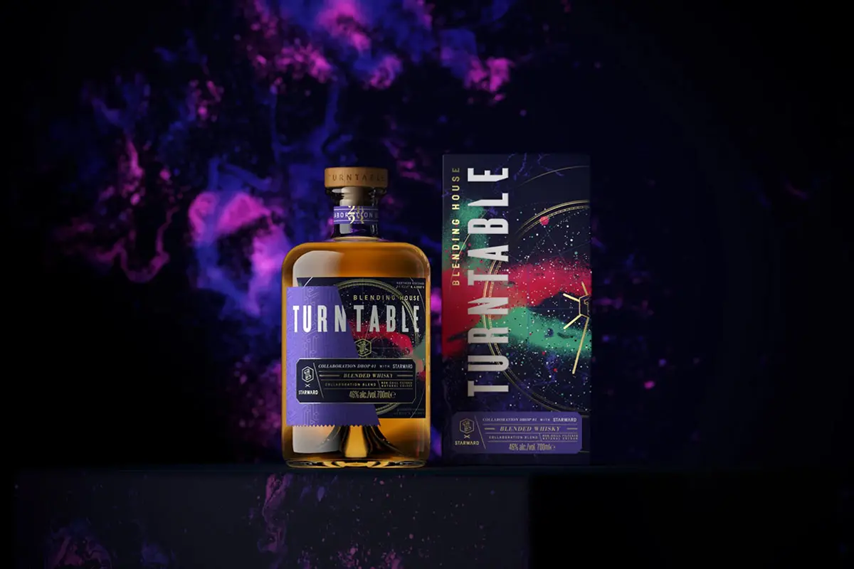 星空谜题酒标签设计 STARWARD酒与转盘包装设计