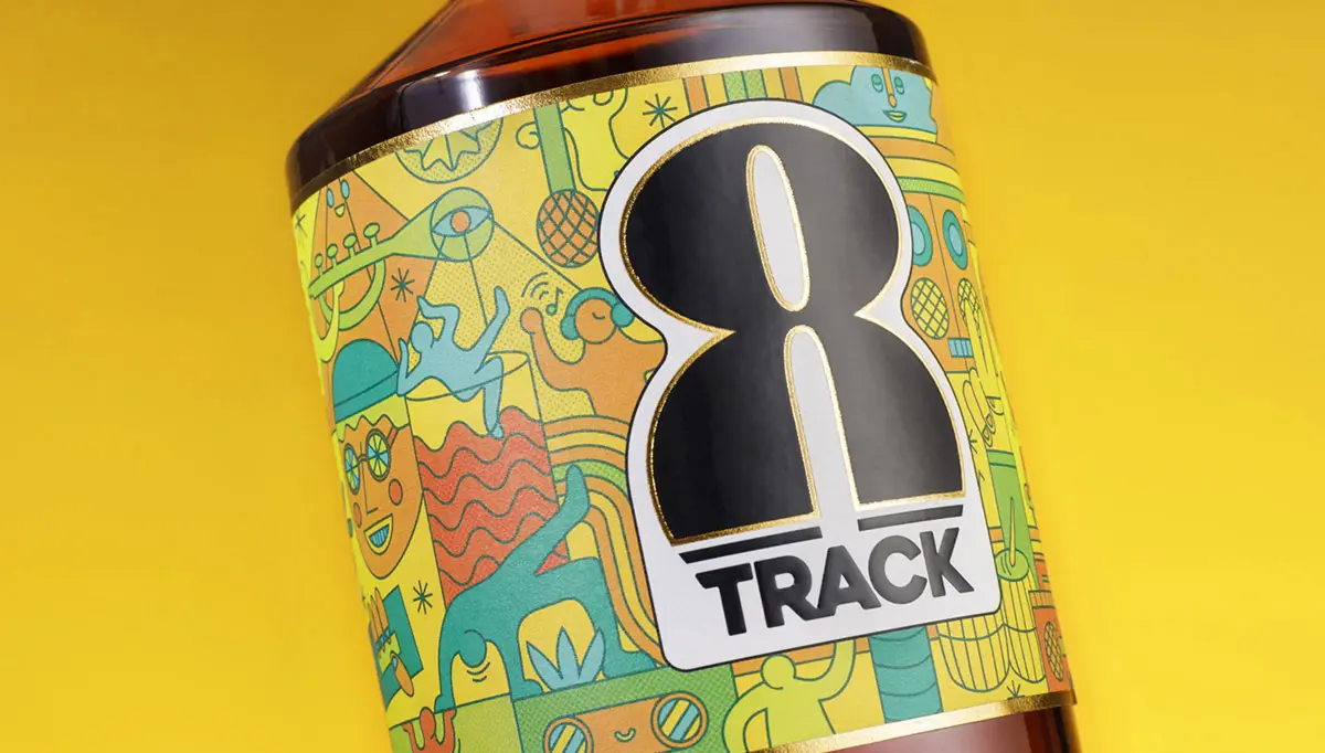 音乐主题朗姆酒包装设计