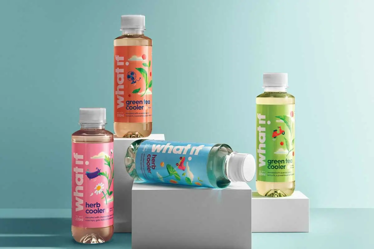 草本冷饮包装设计 WHAT IF饮料包装设计