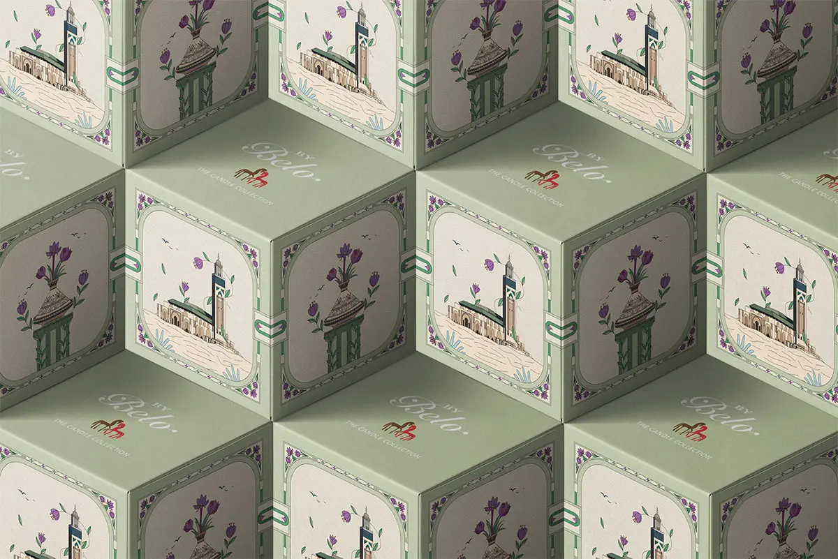 香薰包装-插画设计