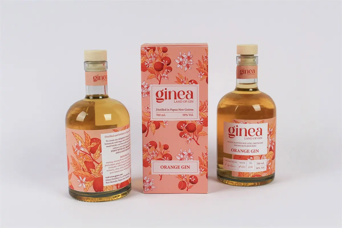 荷兰Ginea杜松子酒包装-水果插画设计