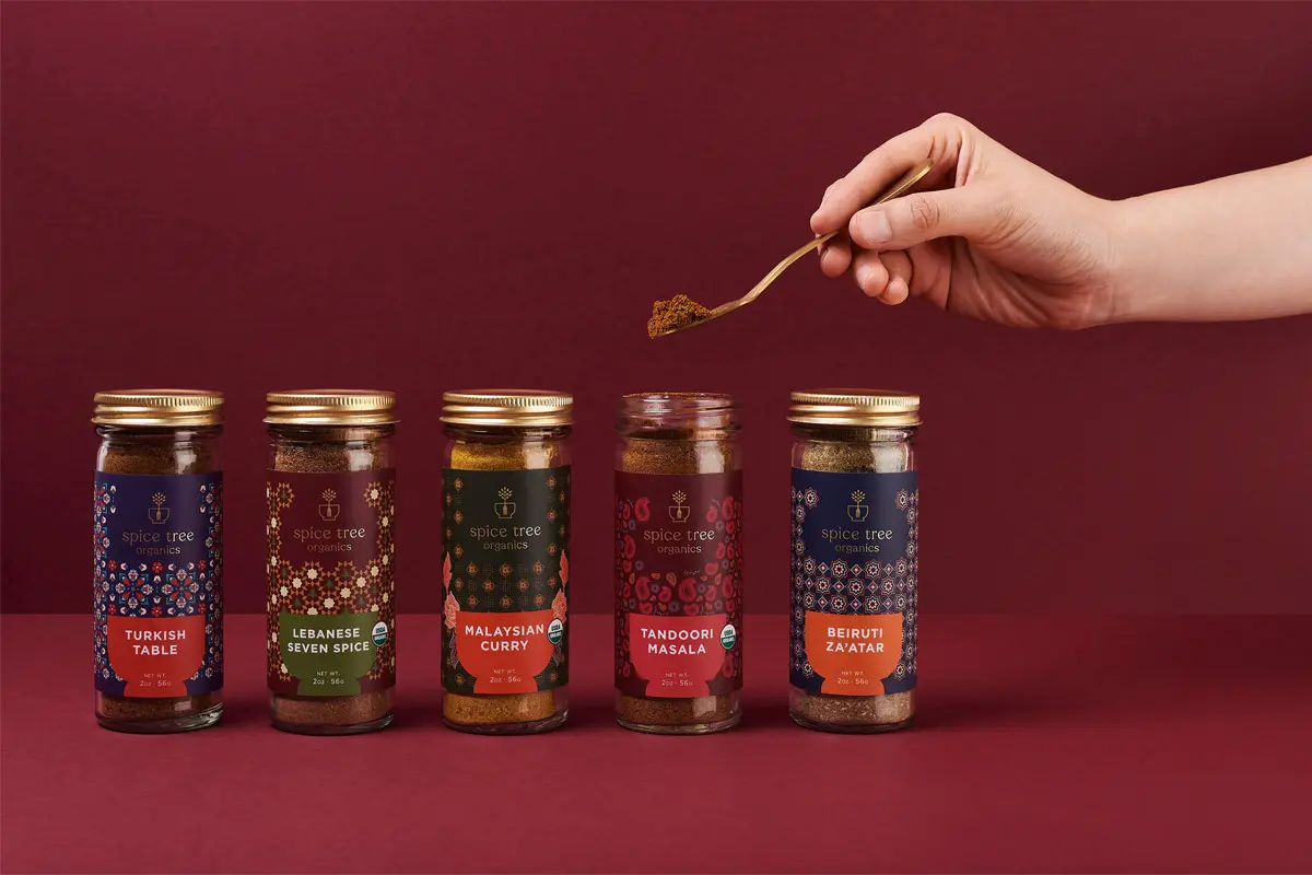 香料包装瓶设计 Spice Tree手工香料包装设计