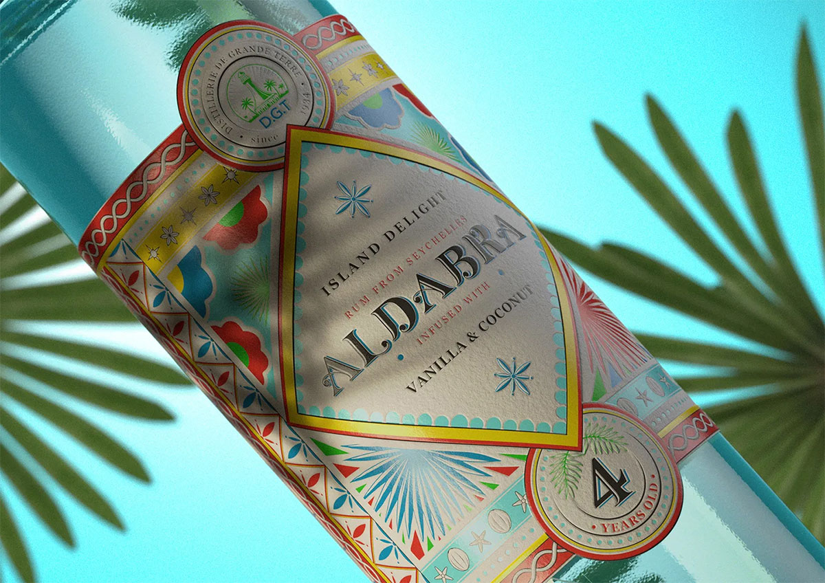 ALDABRA朗姆酒酒标设计