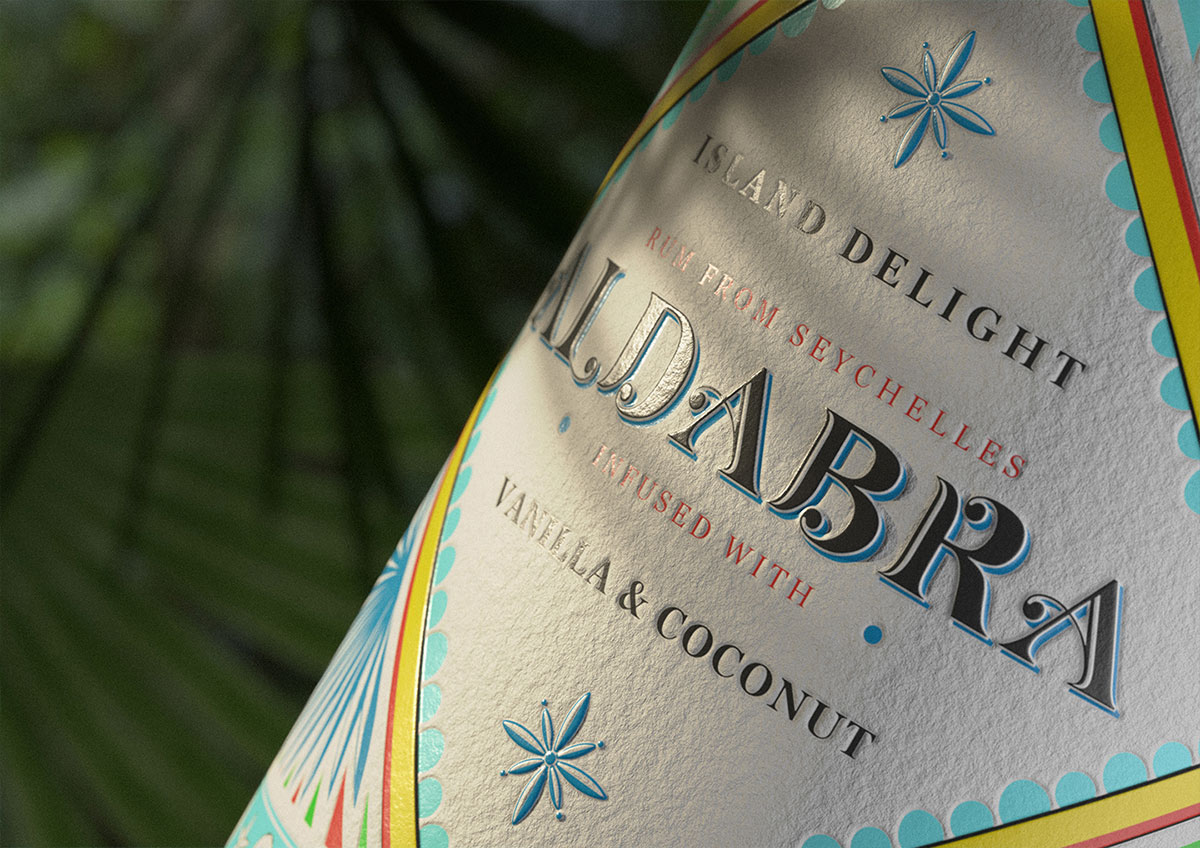 ALDABRA朗姆酒标印刷工艺