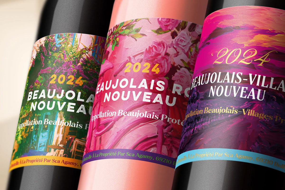 BEAUJOLAIS博若莱新酒包装设计、 AI葡萄酒包装案例