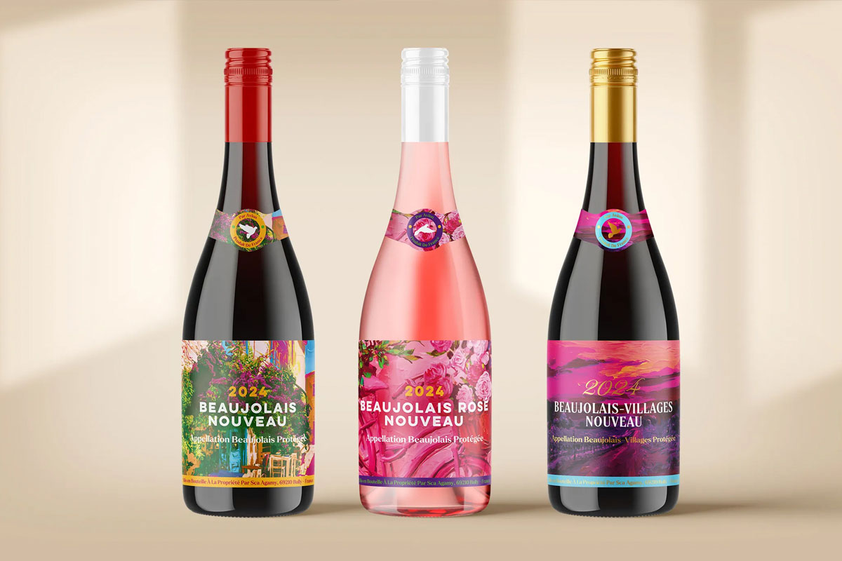 BEAUJOLAIS博若莱新酒包装设计、 AI葡萄酒包装案例