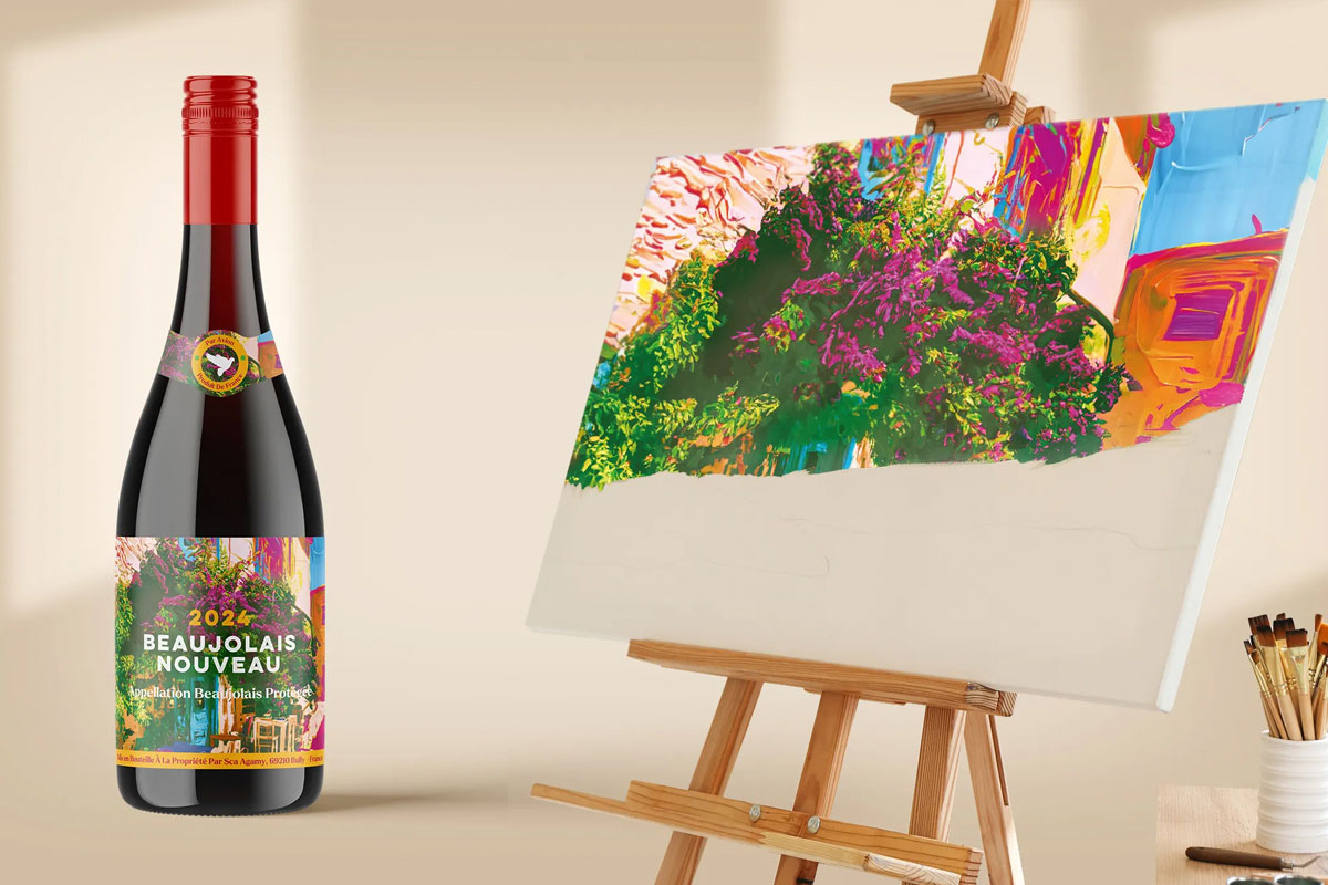 BEAUJOLAIS博若莱新酒包装设计、 AI葡萄酒包装案例