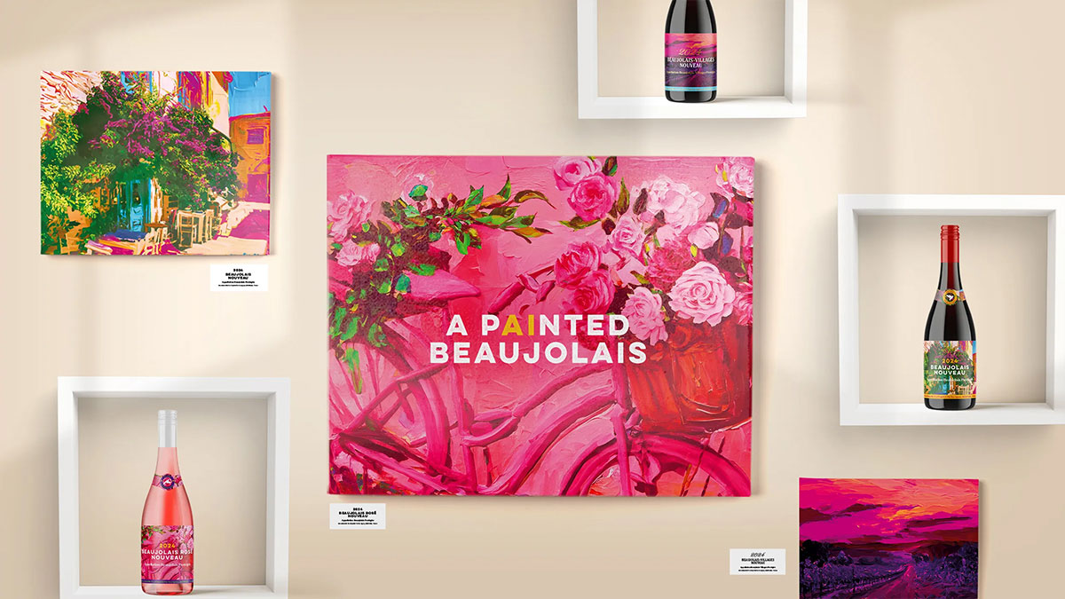 BEAUJOLAIS博若莱新酒包装设计、 AI葡萄酒包装案例