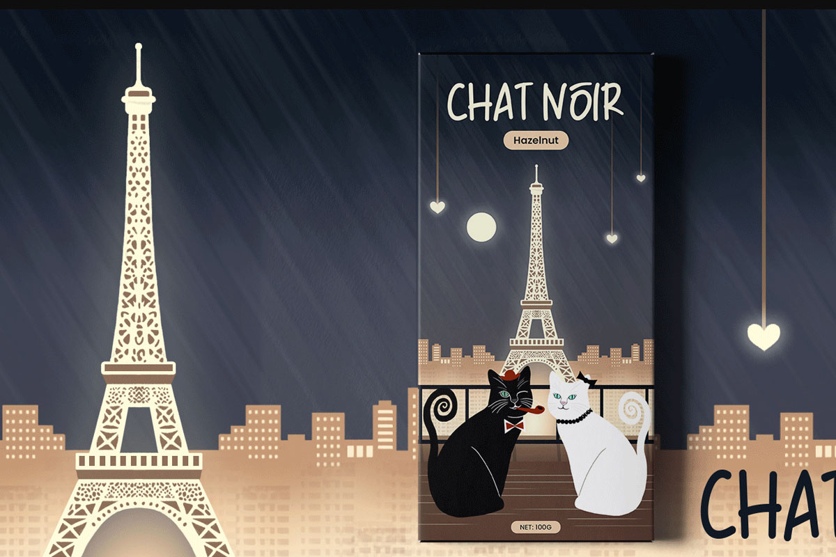 CHAT NOIR巧克力，创意包装设计