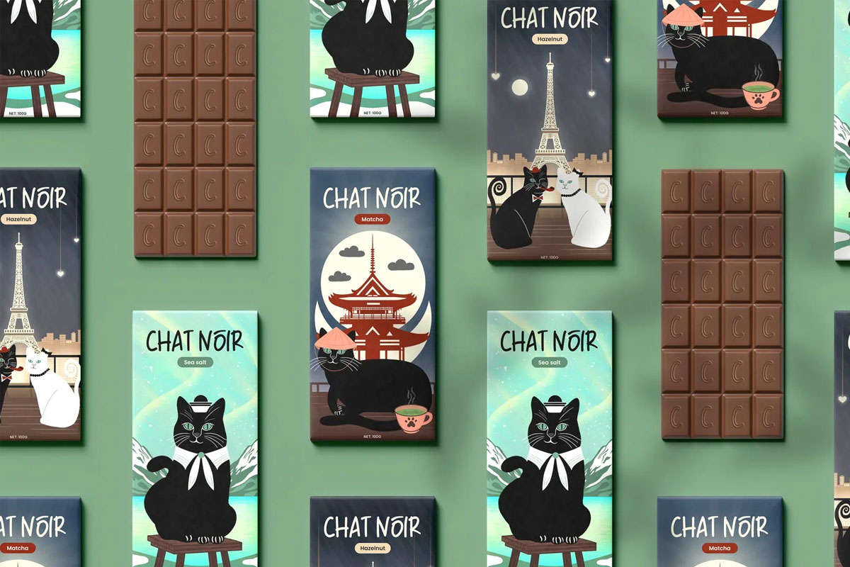 CHAT NOIR巧克力，品牌视觉设计