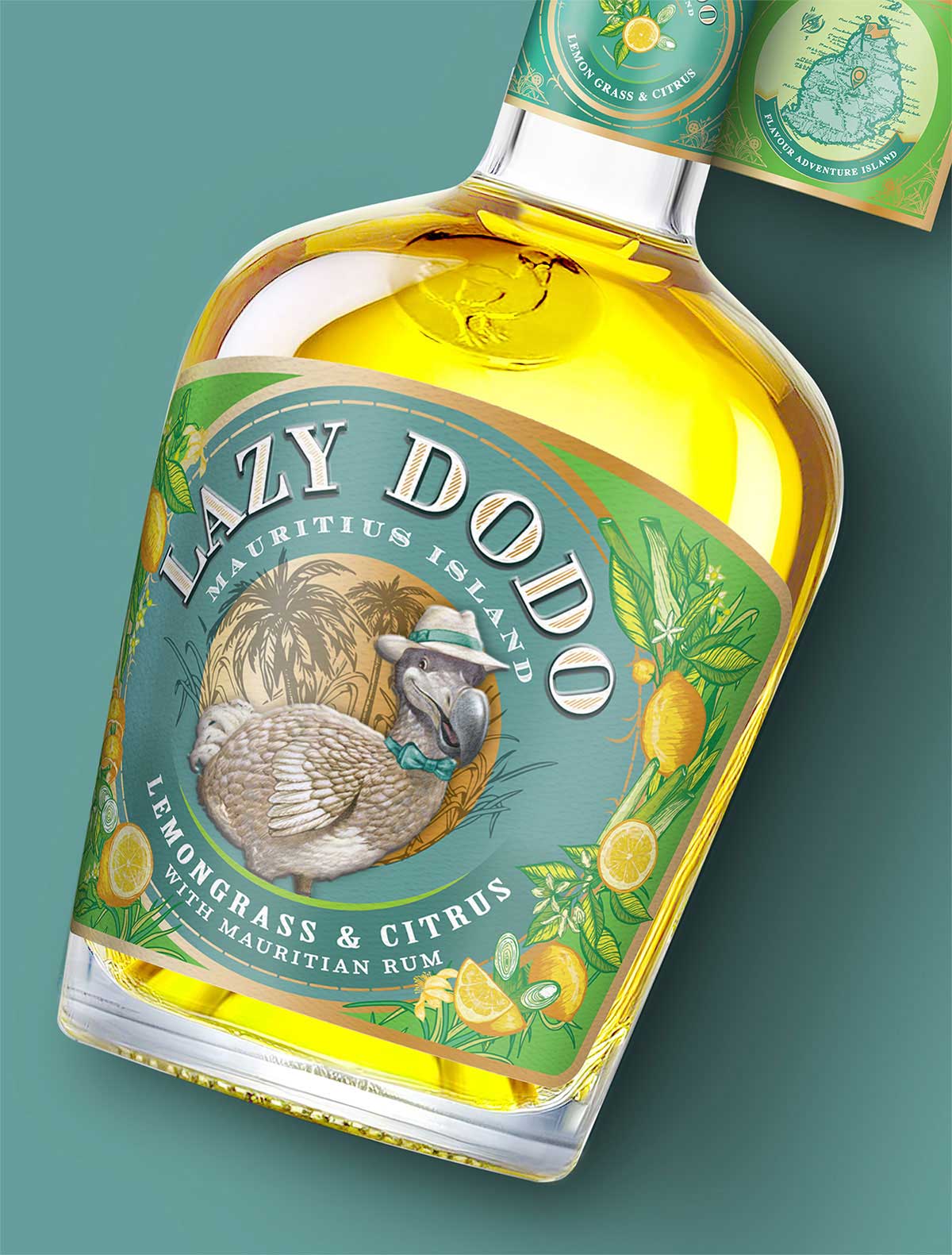LAZY DODO朗姆酒瓶标设计