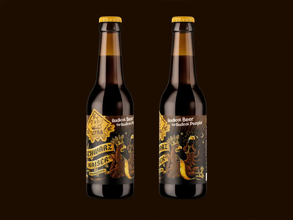 LITRA SCHWARZBIER啤酒包装设计