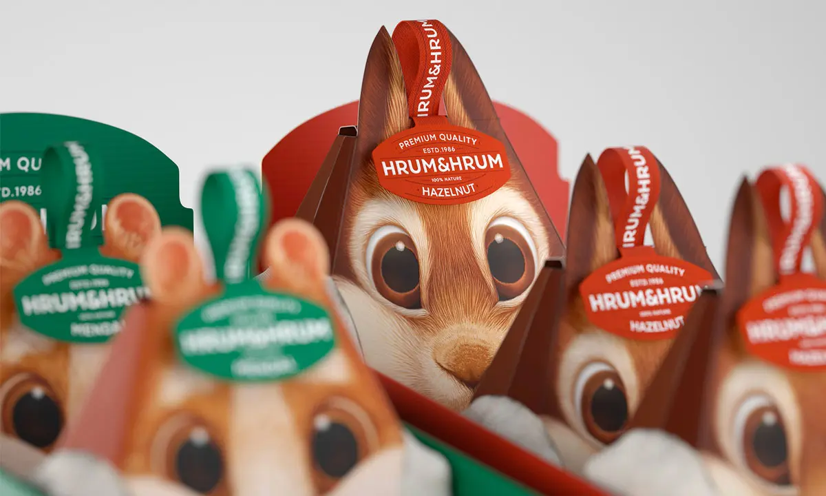 异形袋松鼠坚果包装设计案例展示