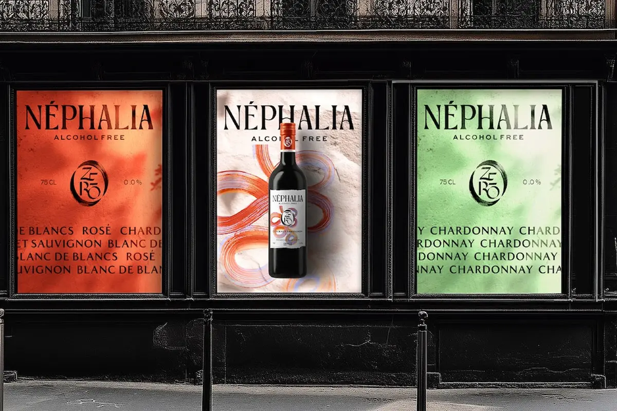 葡萄藤纹理烫金包装设计