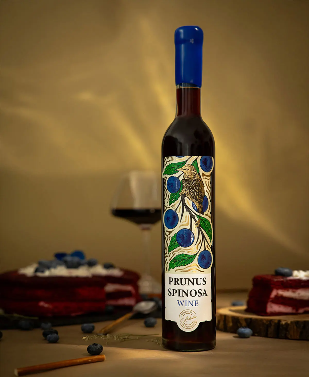 黑刺树鸟插画包装设计