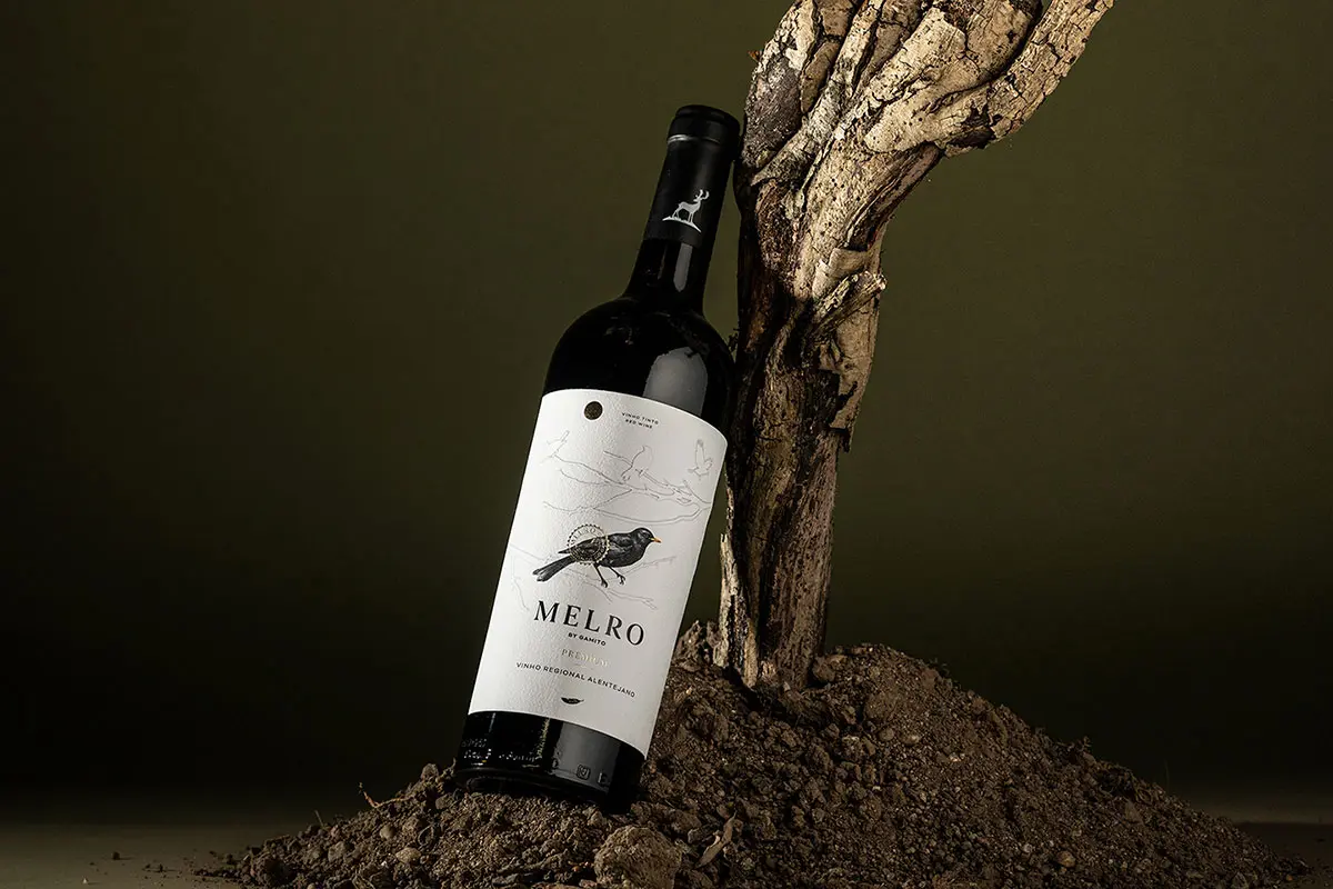 花岗岩肌理标签包装设计