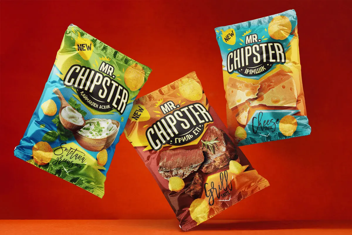 薯片软膜包装设计 CHIPSTER薯片零食包装设计