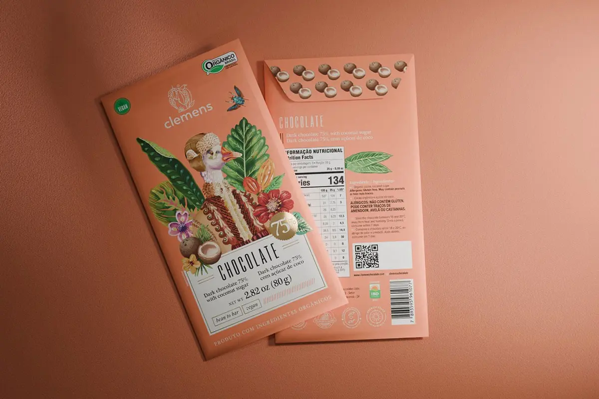 手绘插画标签设计