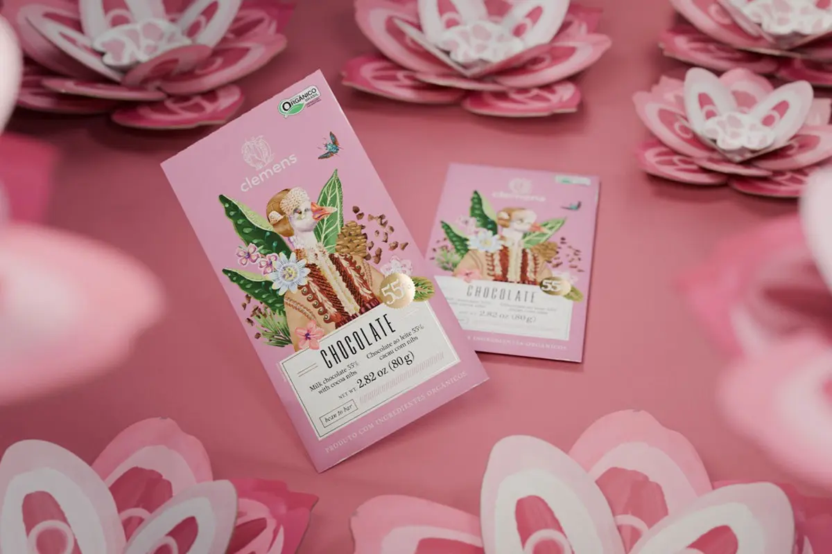 手绘鹅标签设计