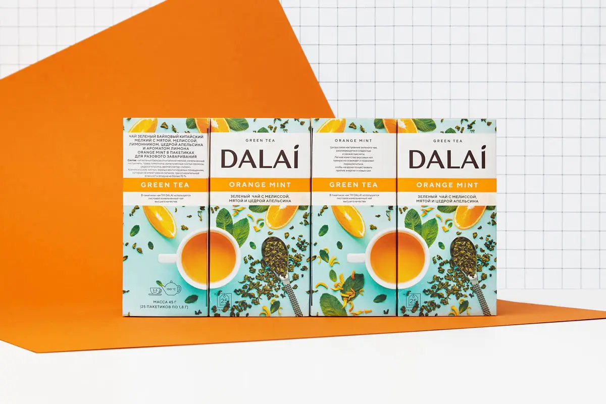 明亮多彩茶包装