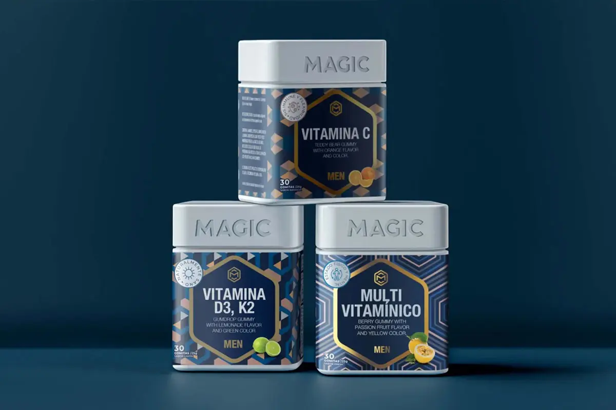 软糖易拉罐包装设计 MAGIC维生素软糖包装设计