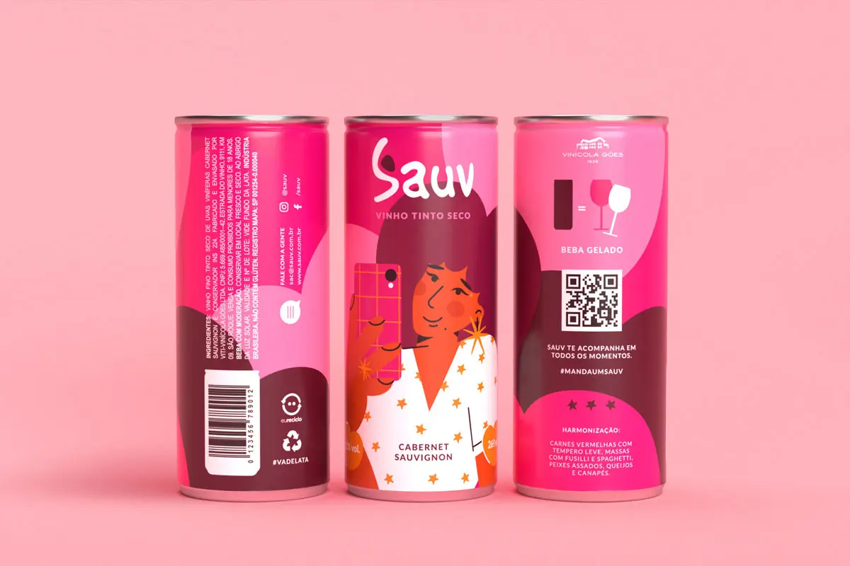 Sauv葡萄酒包装设计