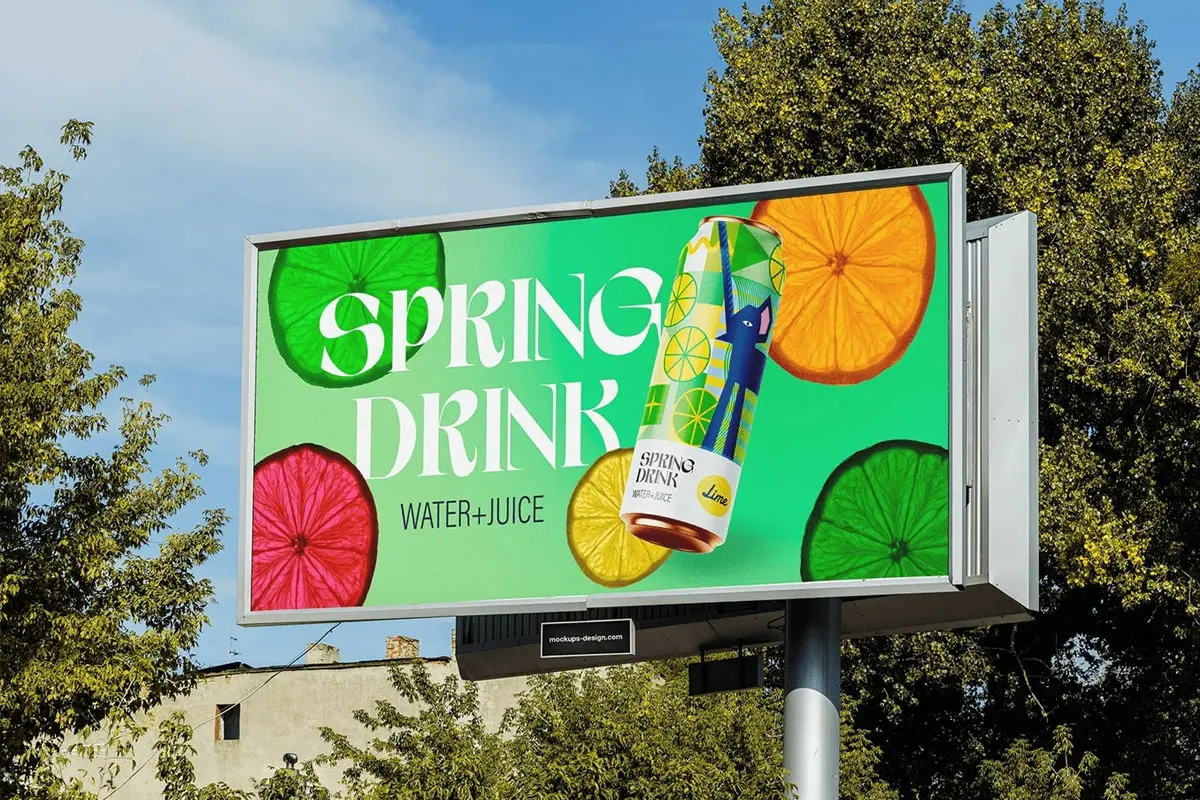 Spring Drink汽水海报设计