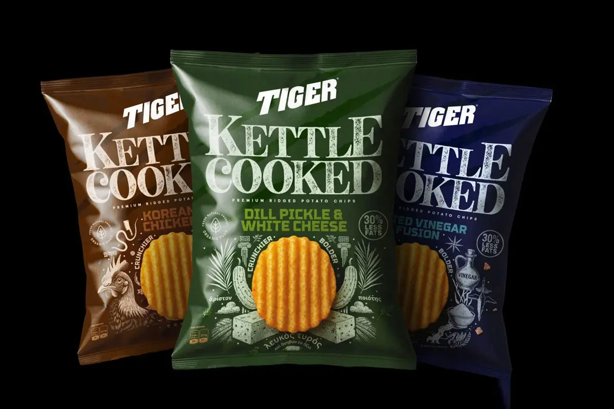 老虎锅软膜包装设计 TIGER薯片零食包装设计