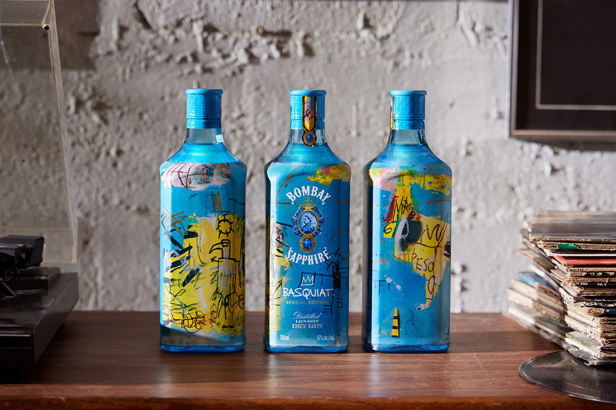 英国Bombay Sapphire杜松子酒包装设计-涂鸦元素设计