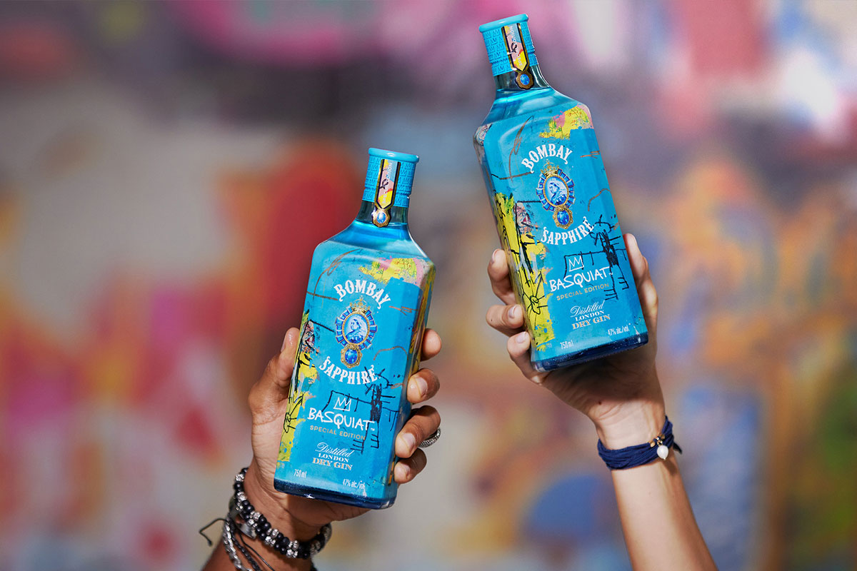 英国Bombay Sapphire杜松子酒包装设计-涂鸦元素设计