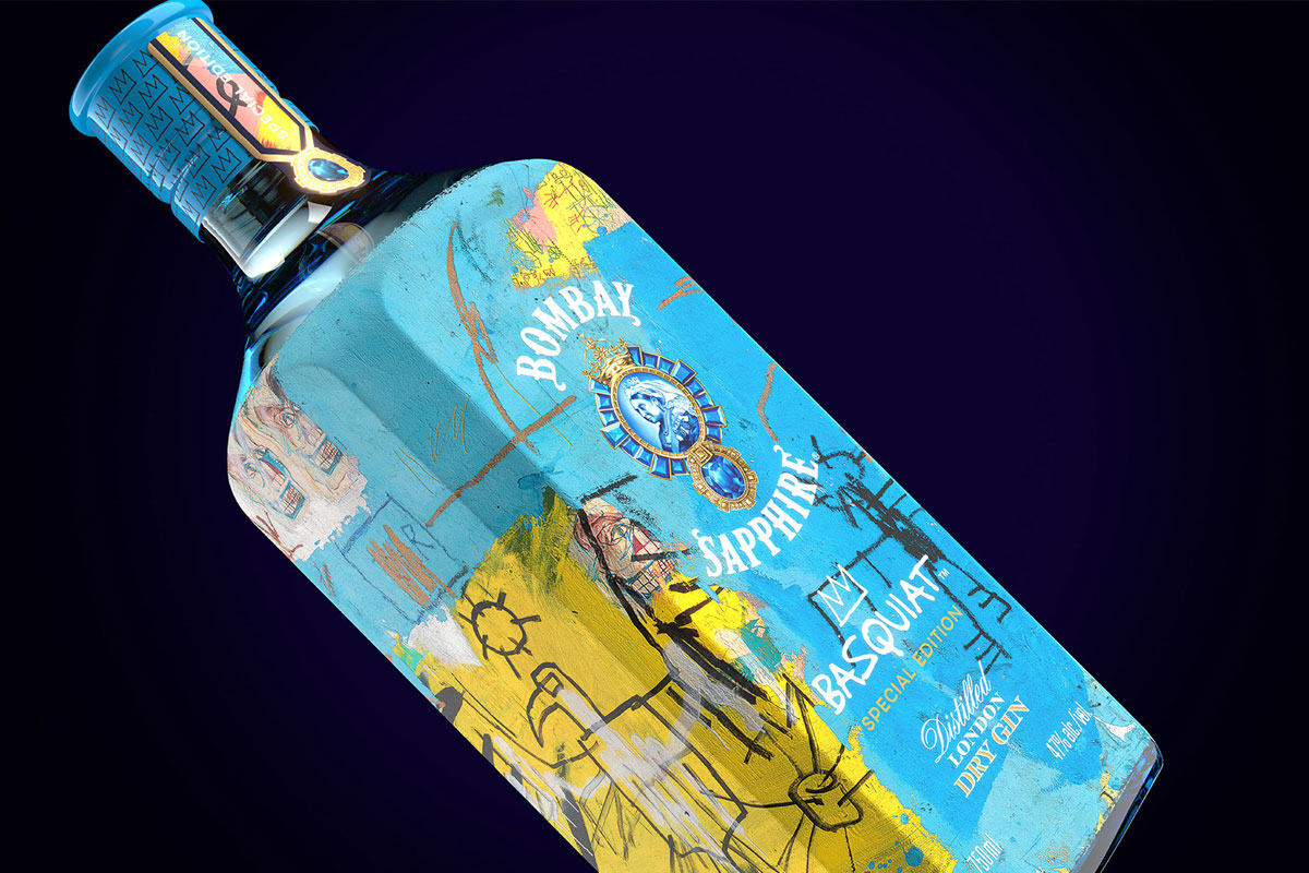 英国Bombay Sapphire杜松子酒包装设计-涂鸦元素设计
