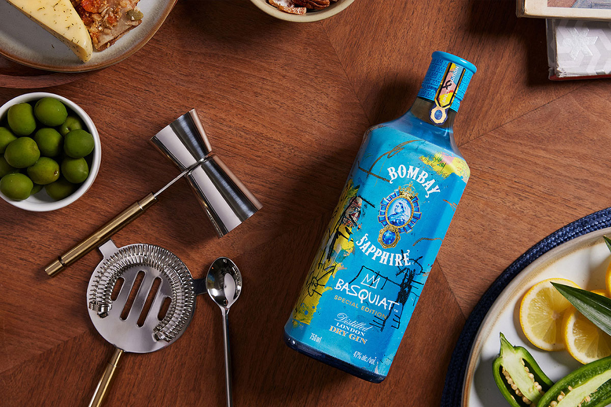 英国Bombay Sapphire杜松子酒包装设计-涂鸦元素设计