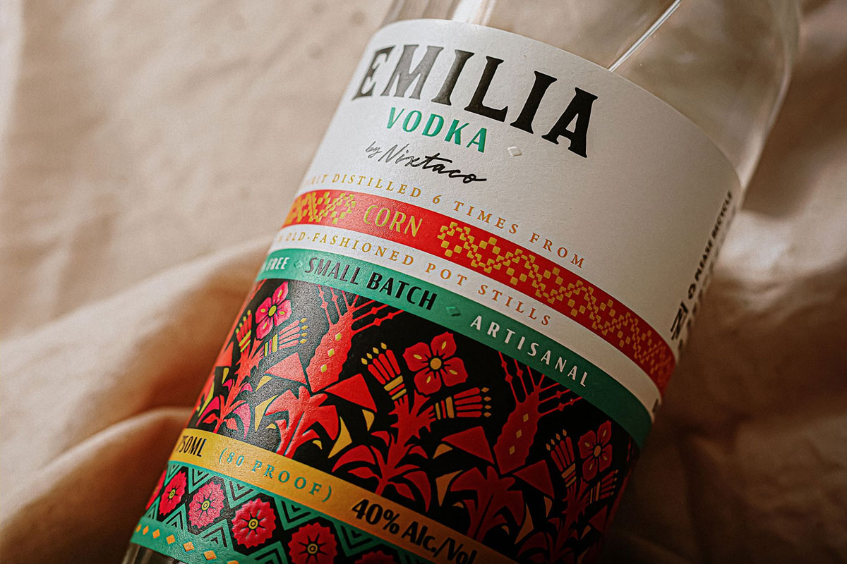 纺织品包装瓶设计 墨西哥Emilia伏特加包装设计